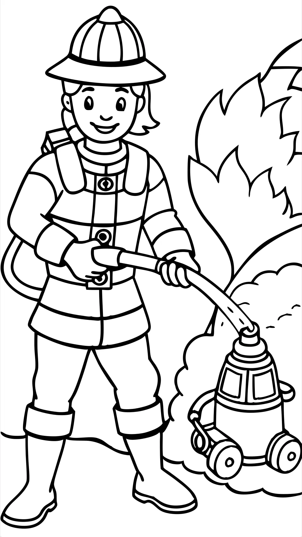 coloriages de pompiers